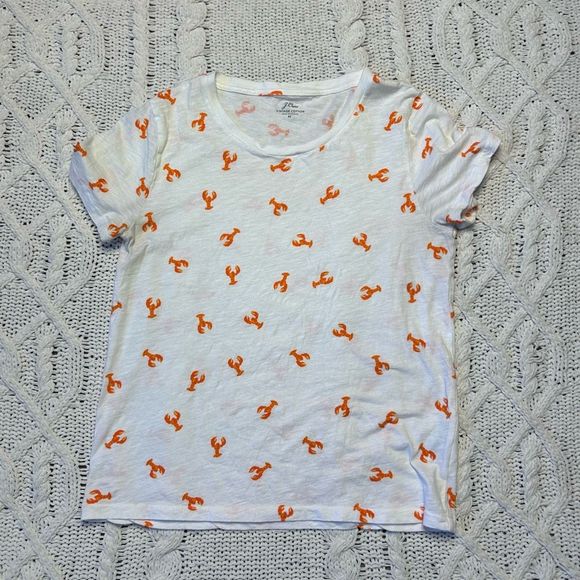 J Crew Lobster Tee -M - Picture 2 of 4